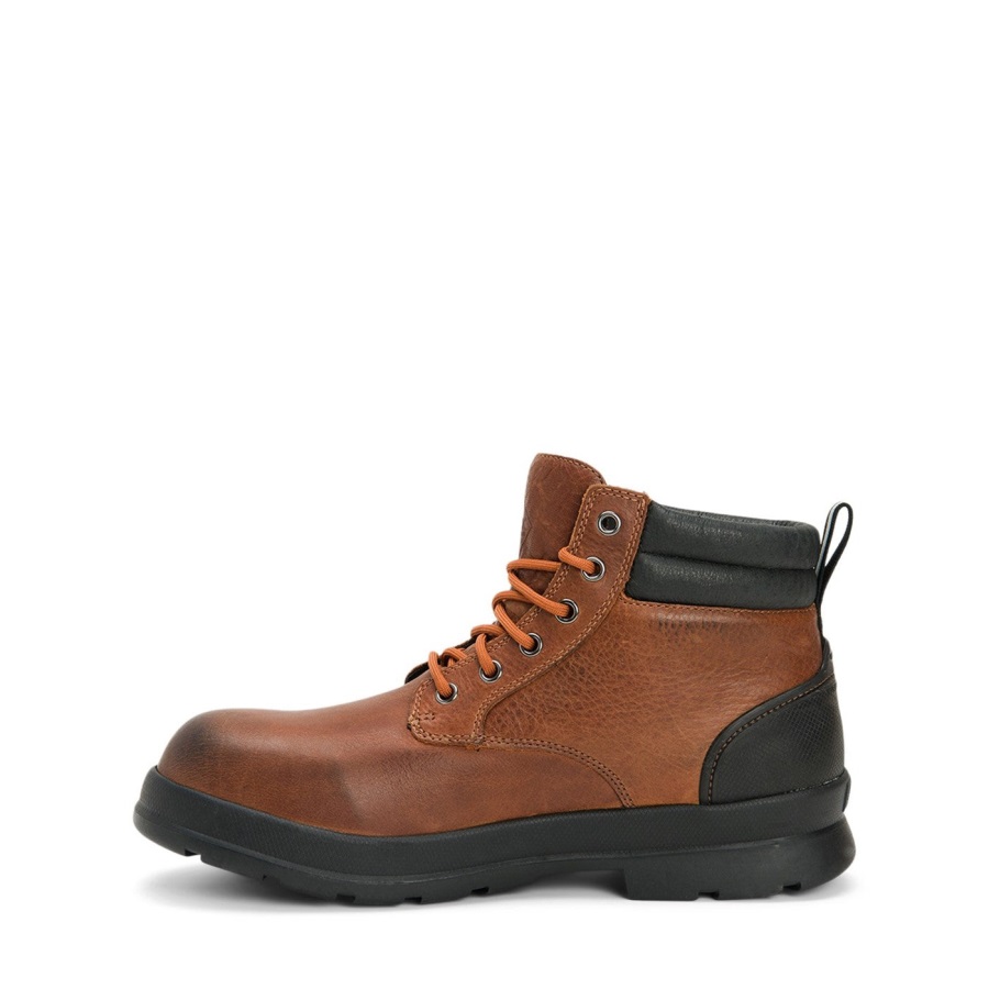 Veiligheidslaarzen Met Veters Voor Heren, Boerenlaarzen, Muckboot Caramel