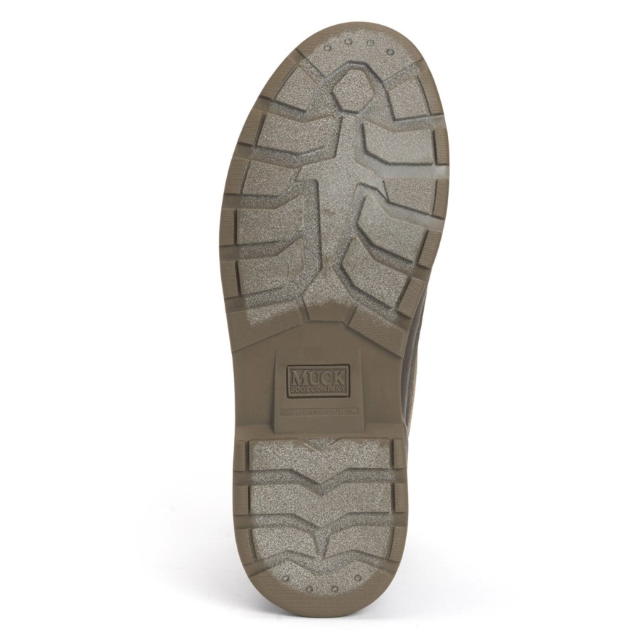 Muck Originals Duck Veter Leren Korte Laarzen Muckboot Taupe