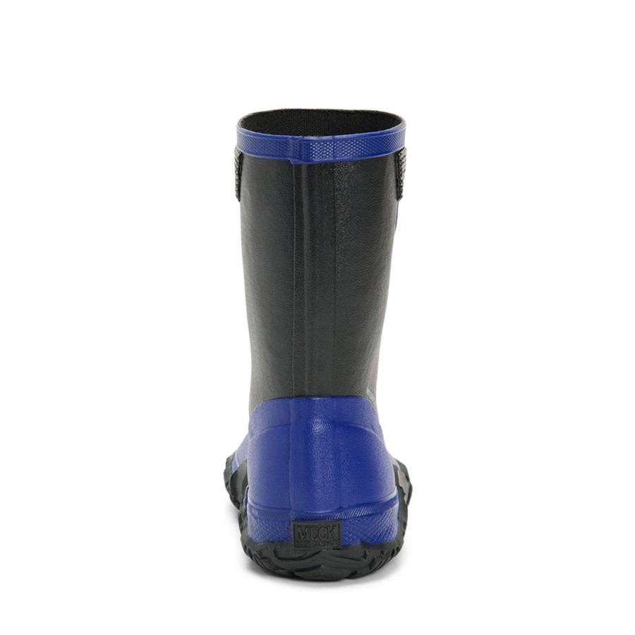 Muckboot Zwart Blauwe Hoge Kinderlaarzen Forager