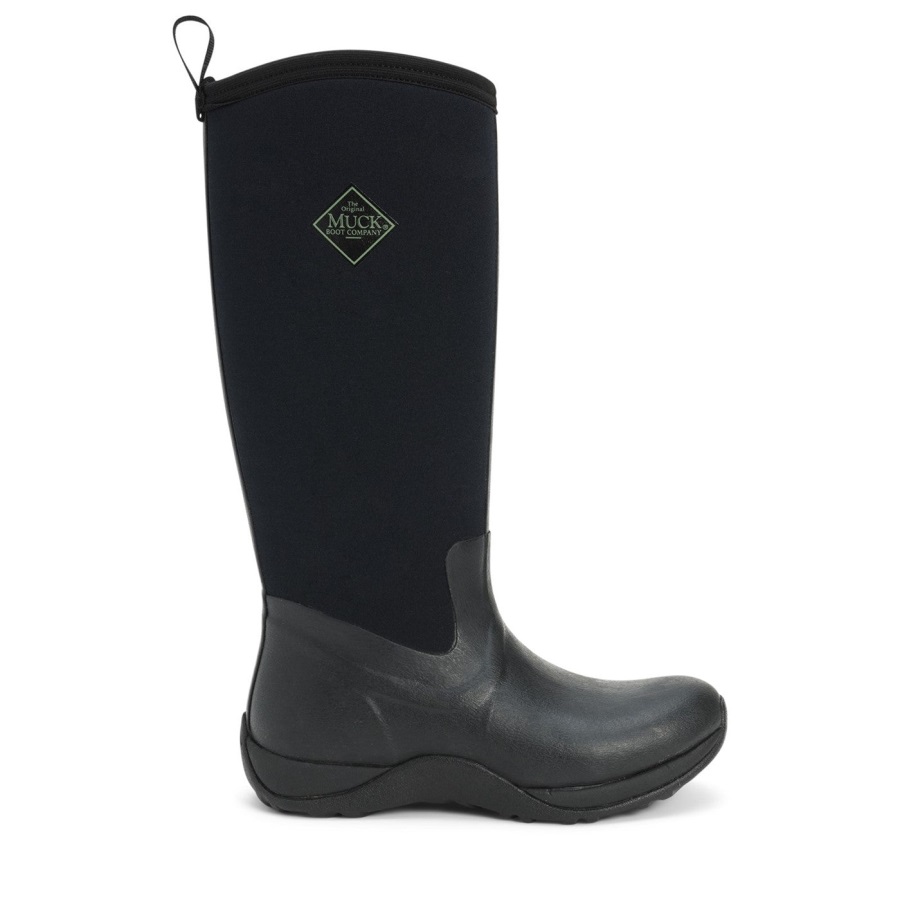 Muckboot Zwarte Arctic Adventure Lange Laarzen Voor Dames
