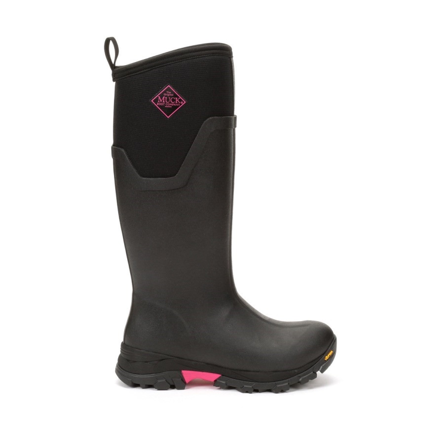 Muckboot Zwarte Dames Arctic Ice Vibram Ag All Terrain Rijlaarzen
