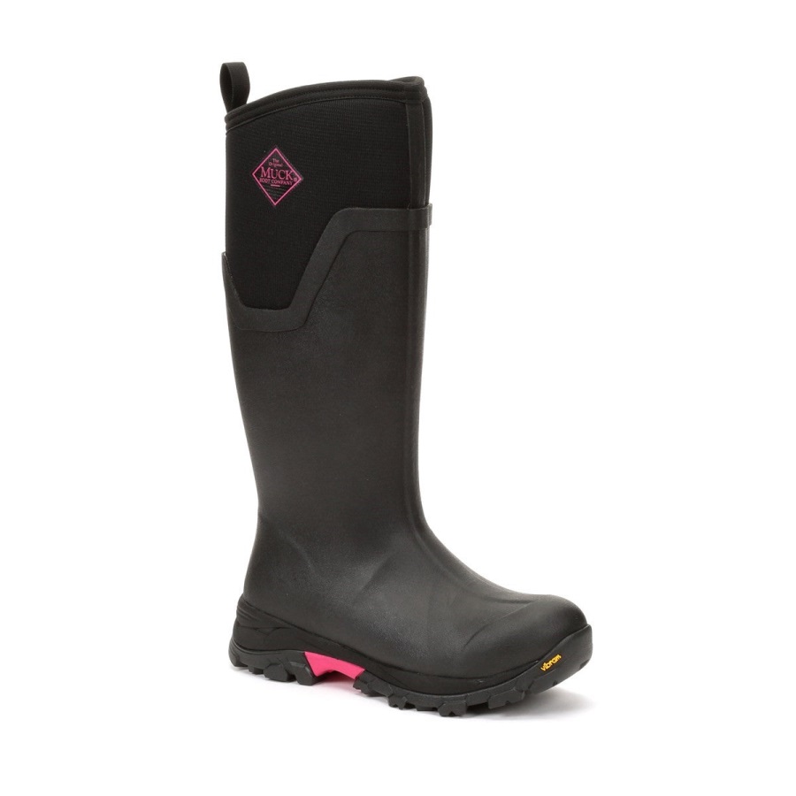 Muckboot Zwarte Dames Arctic Ice Vibram Ag All Terrain Rijlaarzen