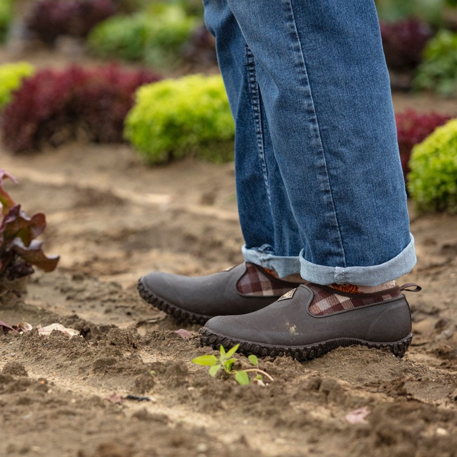 Muckboot Rhs Muckster Ii Damesschoenen Met Bruine Ruitjesprint