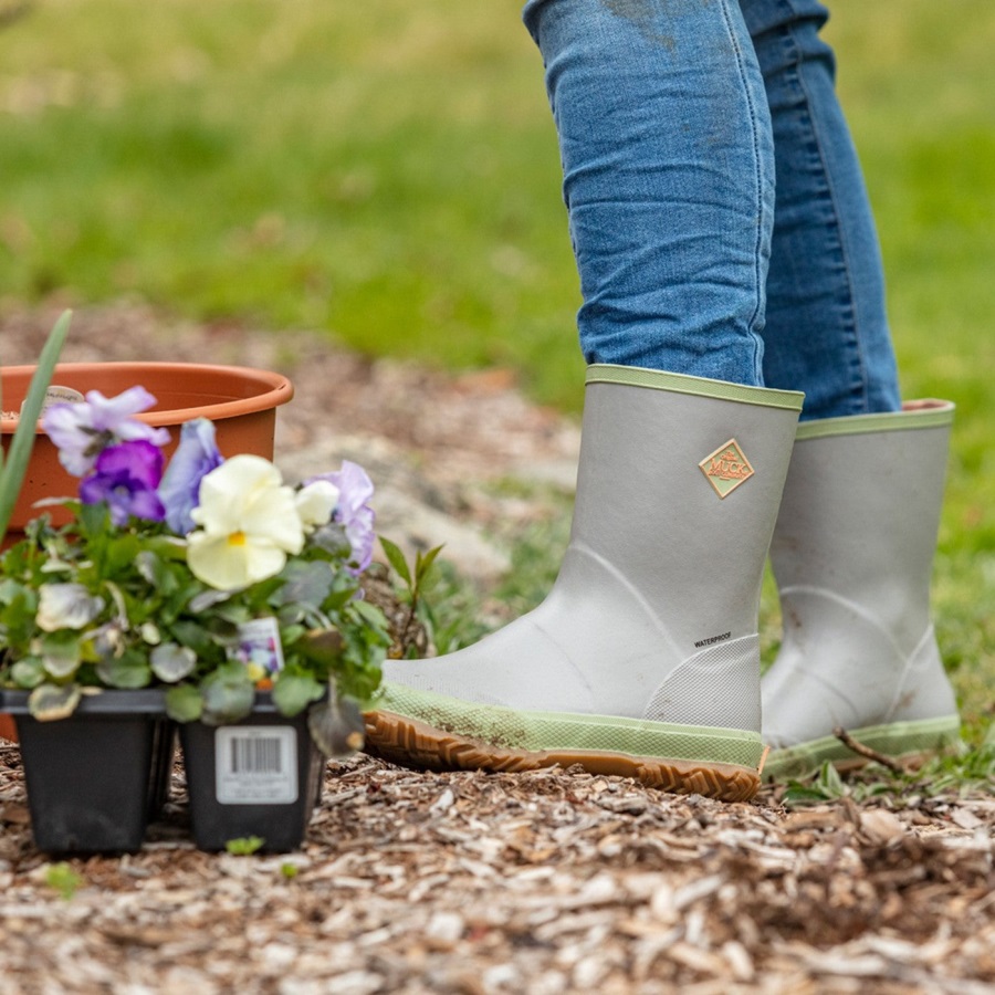 Muckboot Lichtgrijze Korte Korte Laarzen Voor Dames