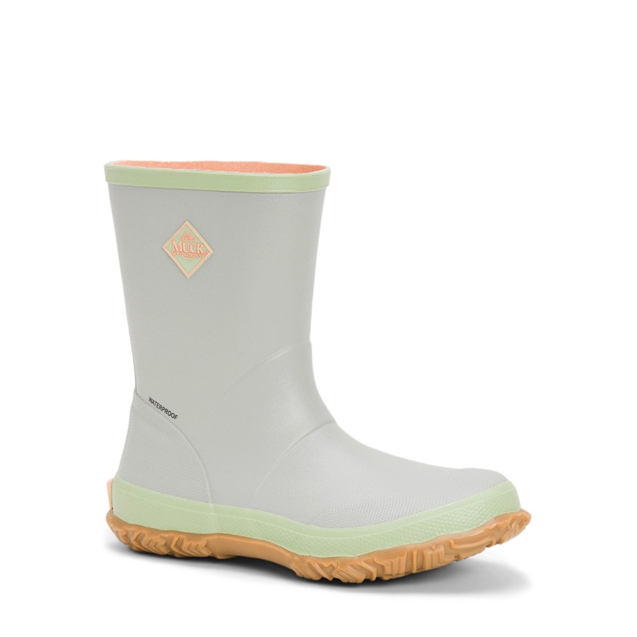 Muckboot Lichtgrijze Korte Korte Laarzen Voor Dames