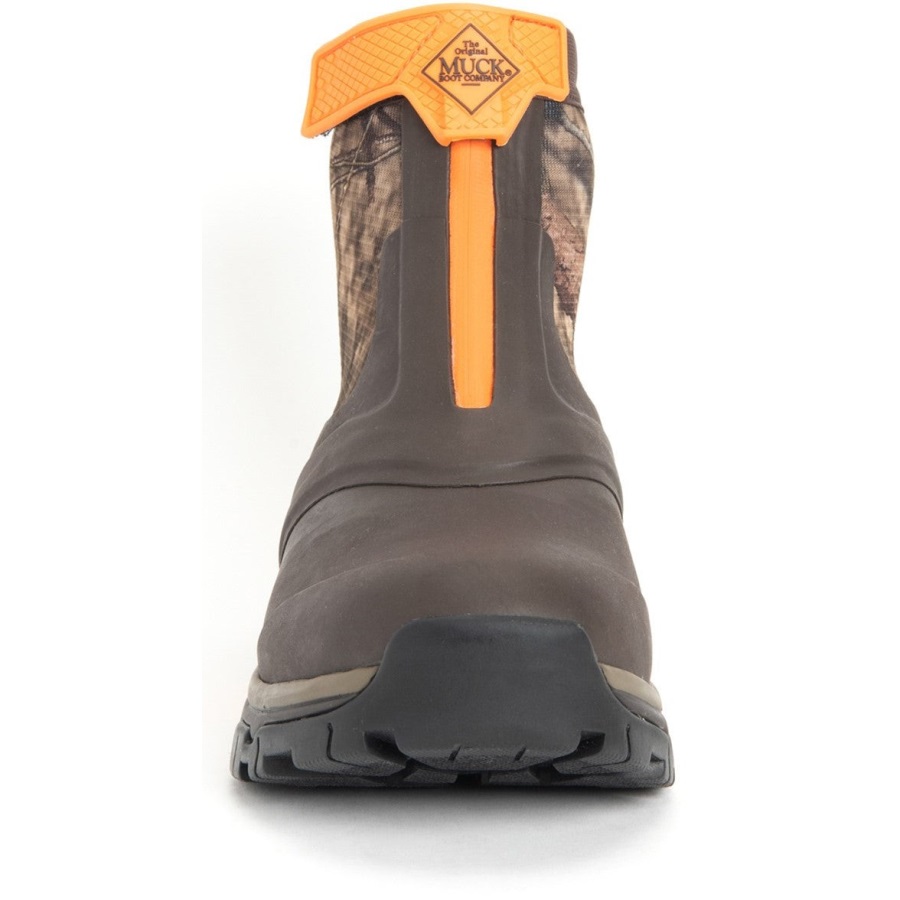 Muckboot Bemoste Eikenhouten Korte Herenlaarzen Met Apex-rits En Countryprint