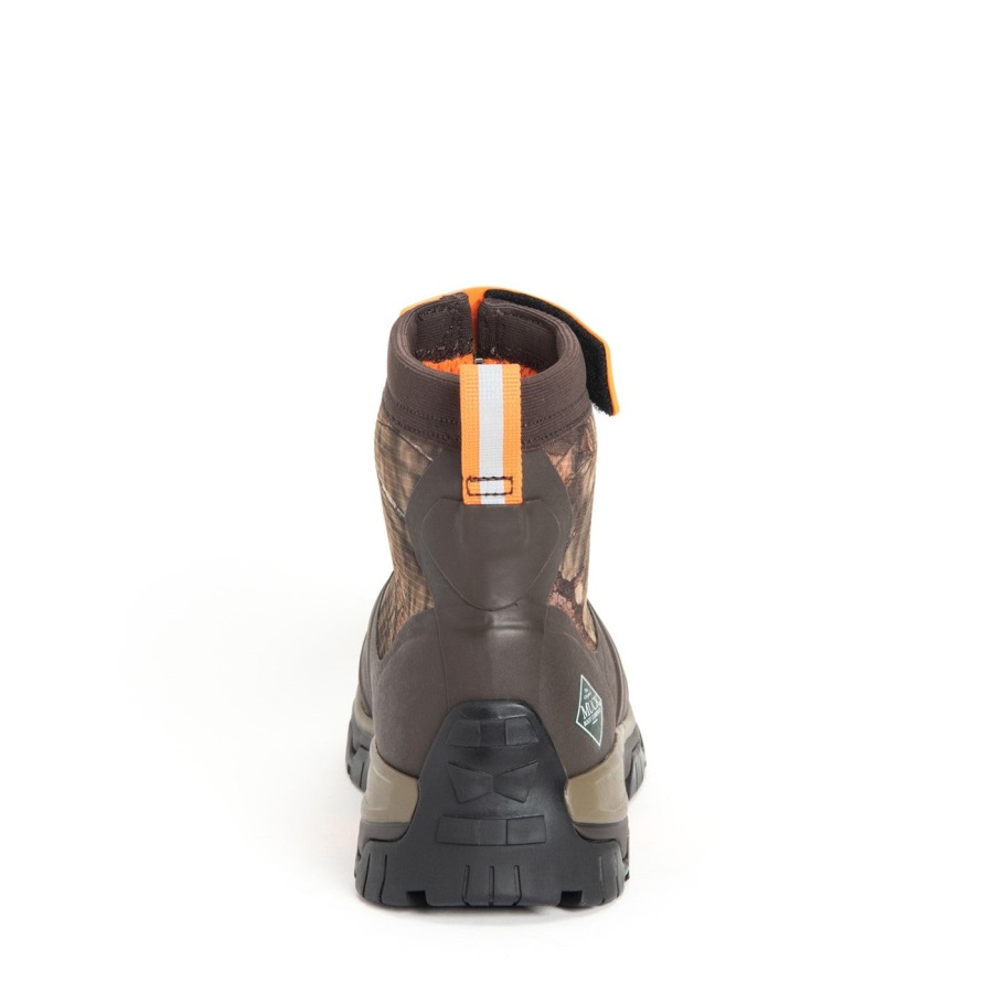 Muckboot Bemoste Eikenhouten Korte Herenlaarzen Met Apex-rits En Countryprint