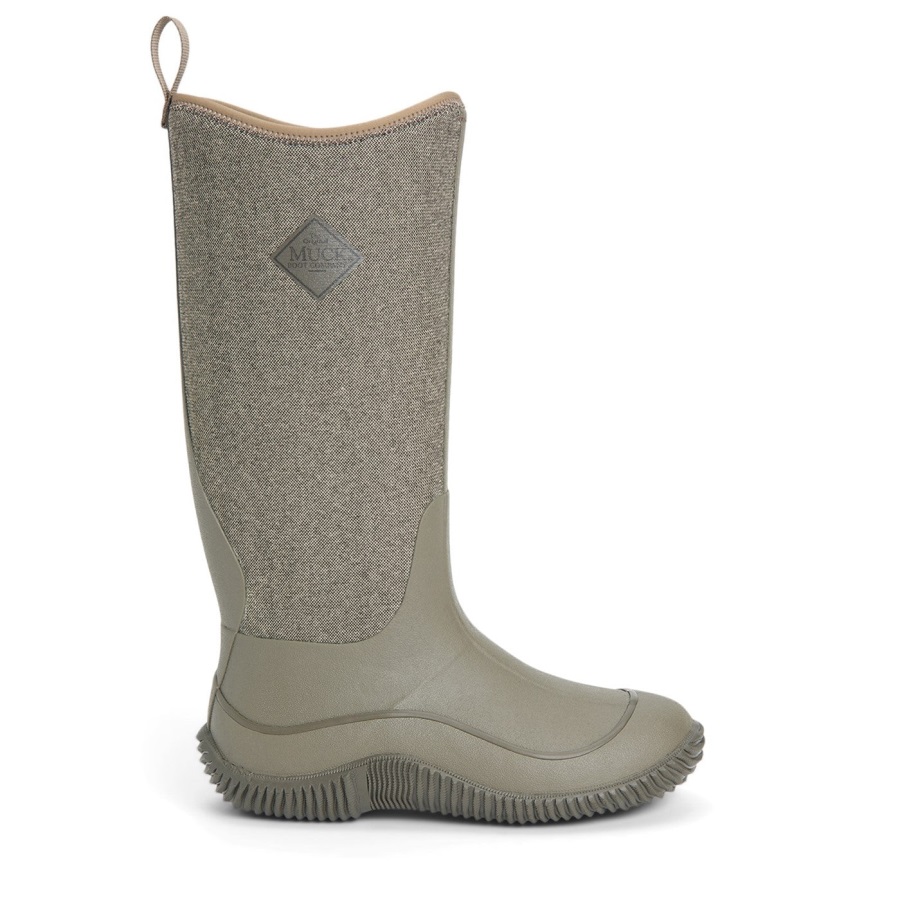 Muckboot Walnoot Visgraat Print Hale Lange Dameslaarzen