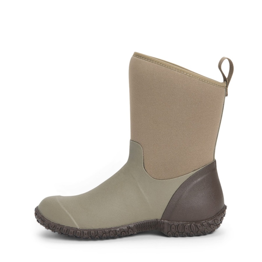 Muckboot Walnoot Geruite Print Dames Rhs Muckster Ii Korte Laarzen