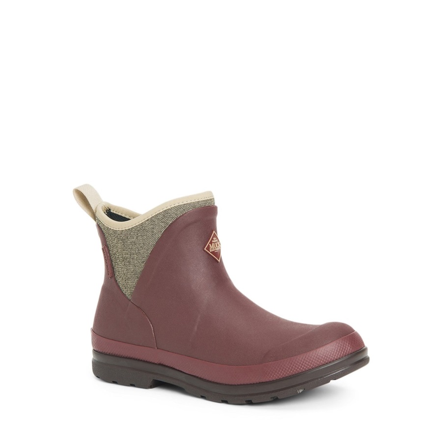 Muck Originals Pull-on Enkellaarzen Muckboot Met Rozijnen Visgraatprint Voor Dames