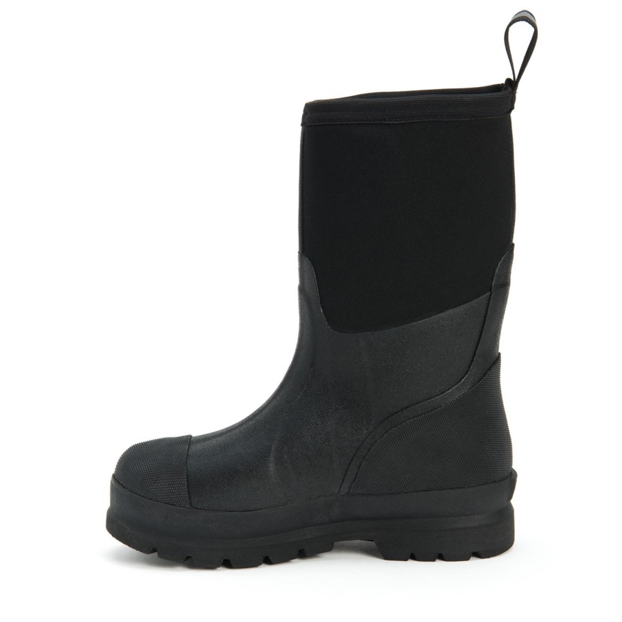 Unisex Chore Klassieke Korte Laarzen Muckboot Zwart