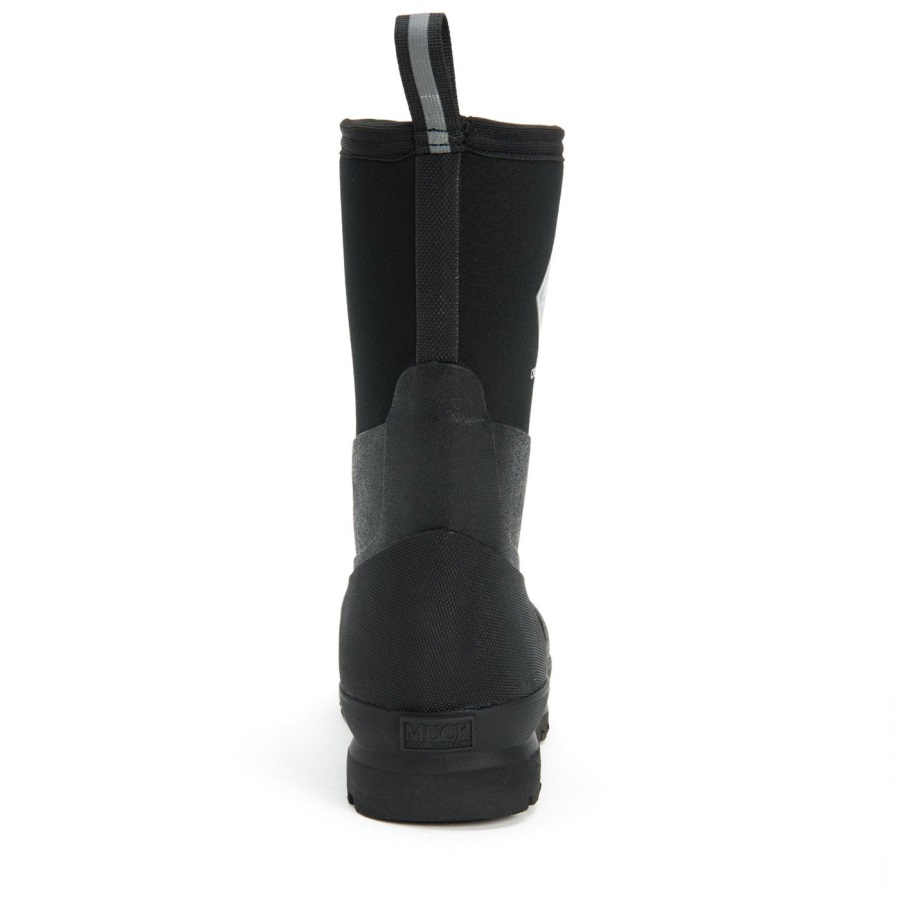 Unisex Chore Klassieke Korte Laarzen Muckboot Zwart