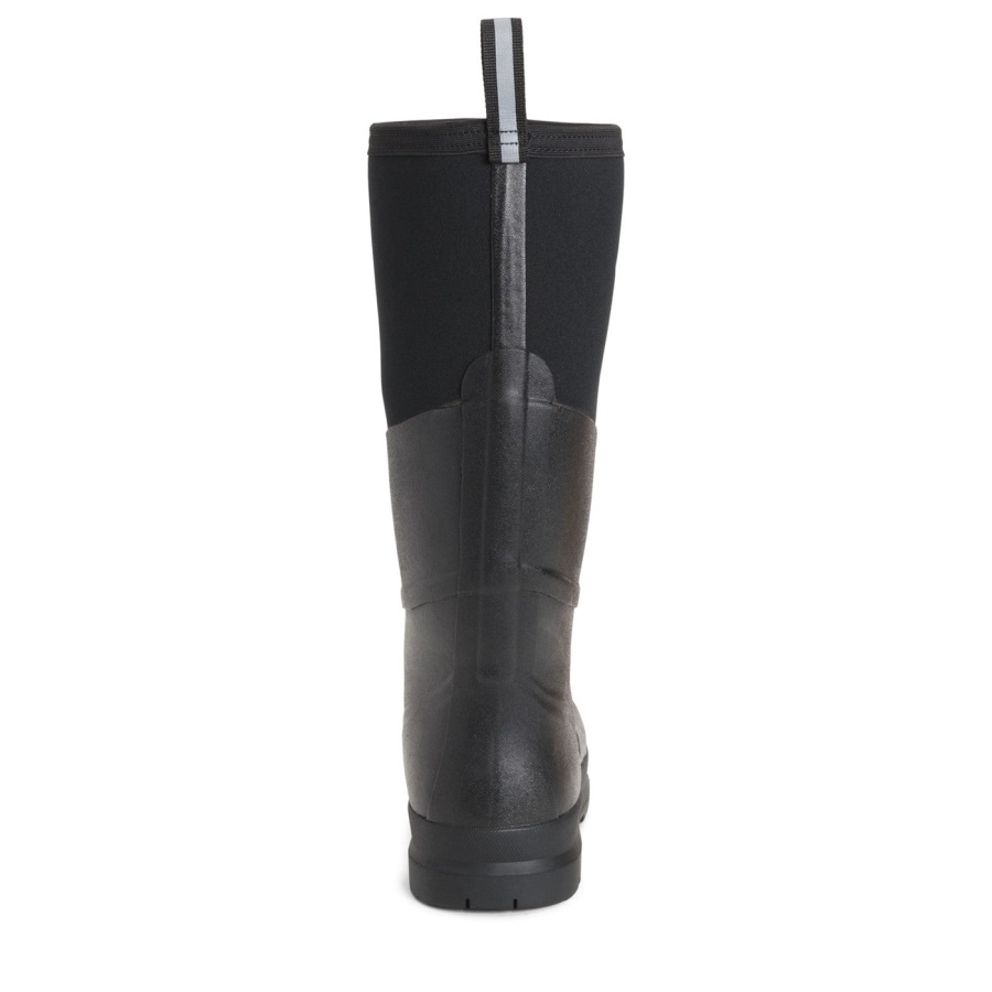 Unisex Chore Max Stalen Neus S5 Lange Laarzen Muckboot Zwart