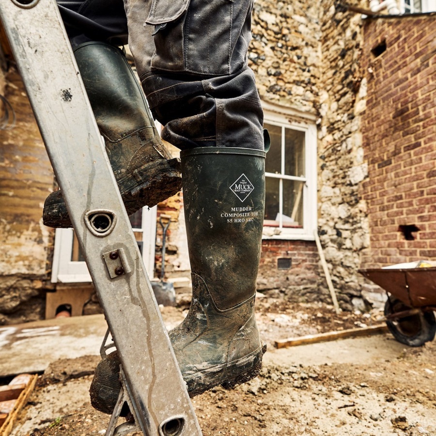 Mudder S5 Hoge Veiligheidslaarzen Zwarte Muckboot