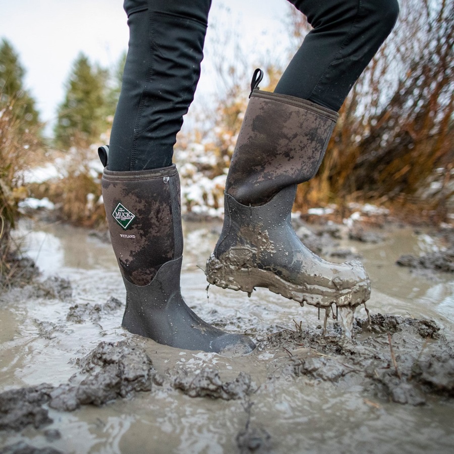 Unisex Wetland Hoge Laarzen Muckboot Bark