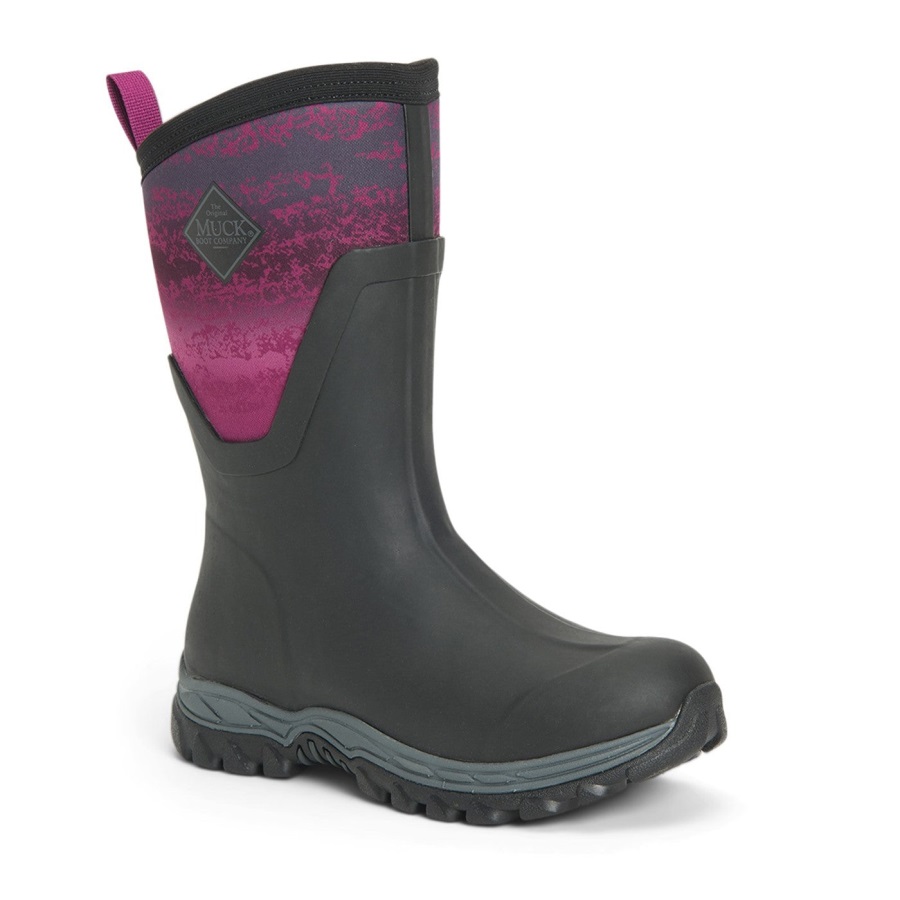 Dames Arctic Sport Ii Korte Laarzen Muckboot Magenta Digi Fade Print