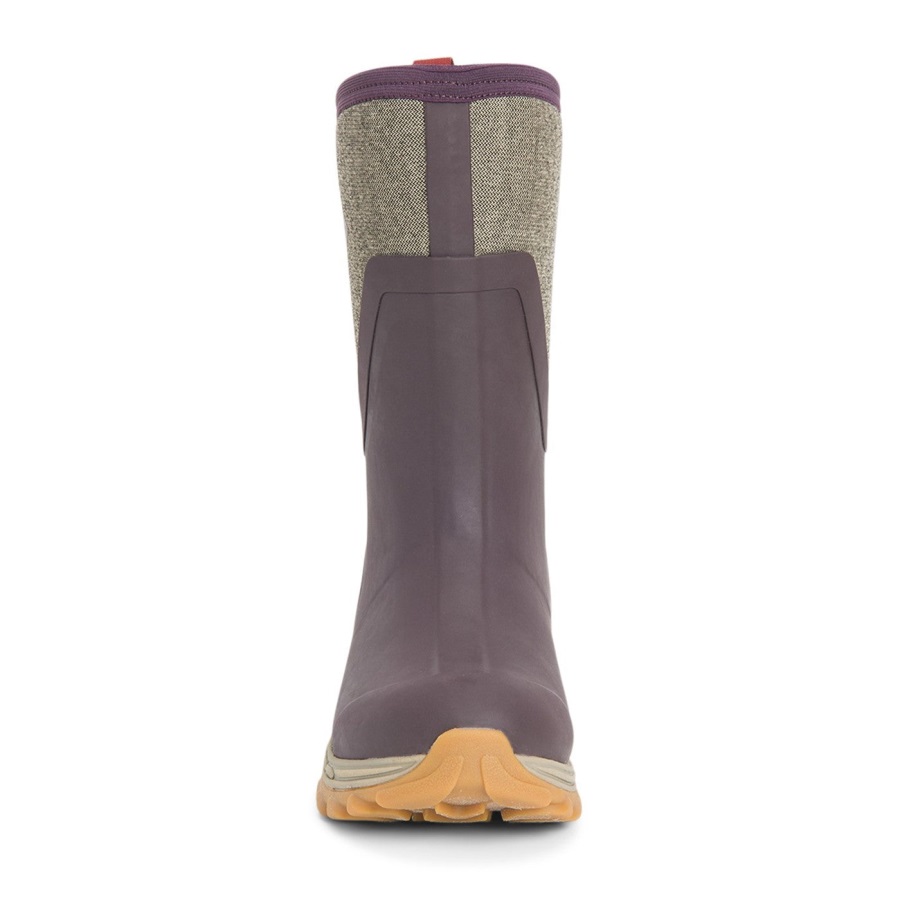 Dames Arctic Sport Ii Korte Laarzen Muckboot Wijn Visgraat Print