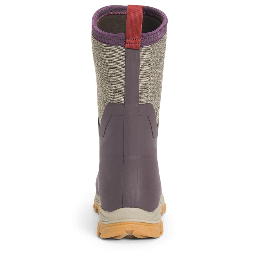 Dames Arctic Sport Ii Korte Laarzen Muckboot Wijn Visgraat Print