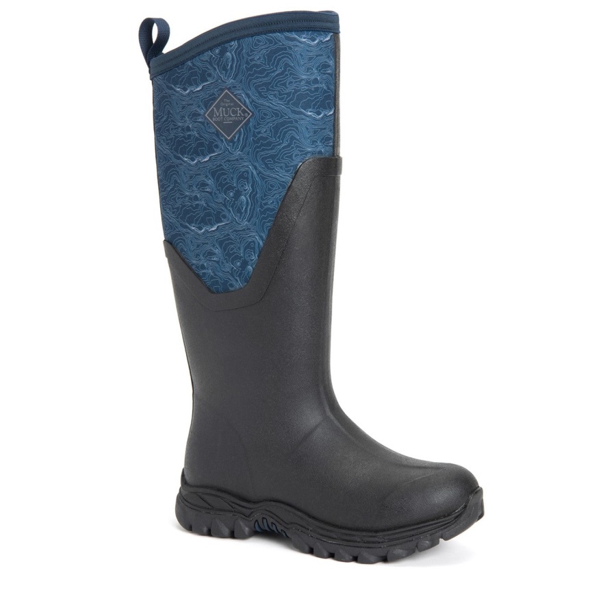 Dames Arctic Sport Ii Lange Laarzen Muckboot Navy Topography