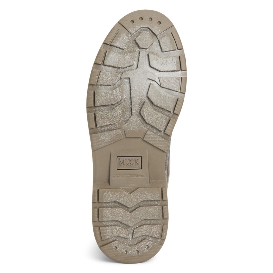 Muck Originals Eend Leren Korte Laarzen Met Vetersluiting Walnoot Geruite Muckboot Voor Dames