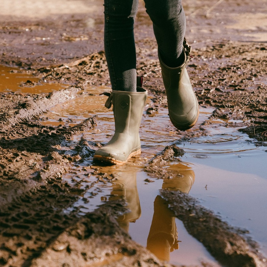 Muck Originals Korte Instaplaarzen Voor Dames Muckboot Taupe