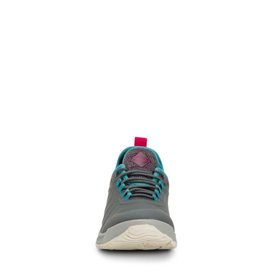 Outscape Veterschoenen Voor Dames Muckboot Grijs Groenblauw Roze