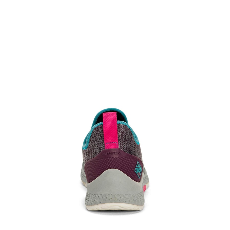 Outscape Veterschoenen Voor Dames Muckboot Grijs Groenblauw Roze