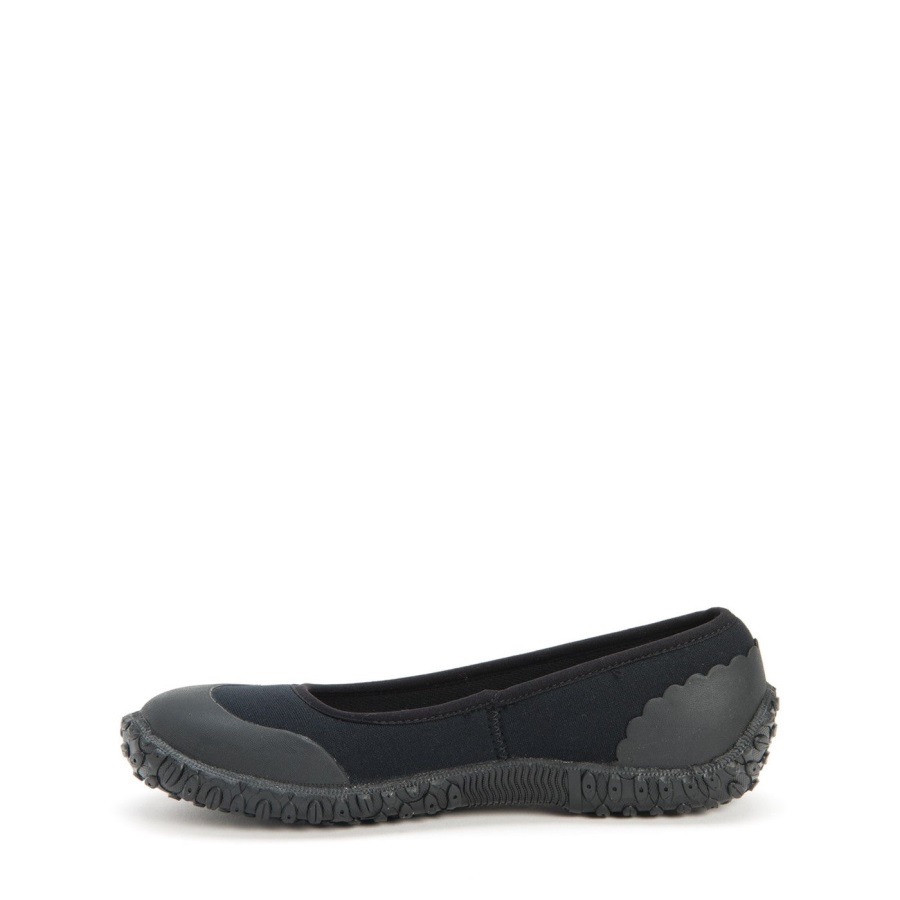 Rhs Muckster Ii Platte Schoenen Voor Dames Zwart Met Nachtelijke Bloemenprint Muckboot