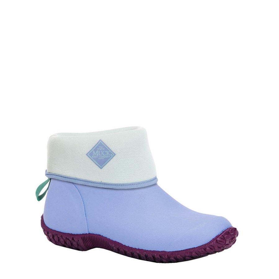 Rhs Muckster Ii Korte Dameslaarzen Blauwe Iris Print Muckboot