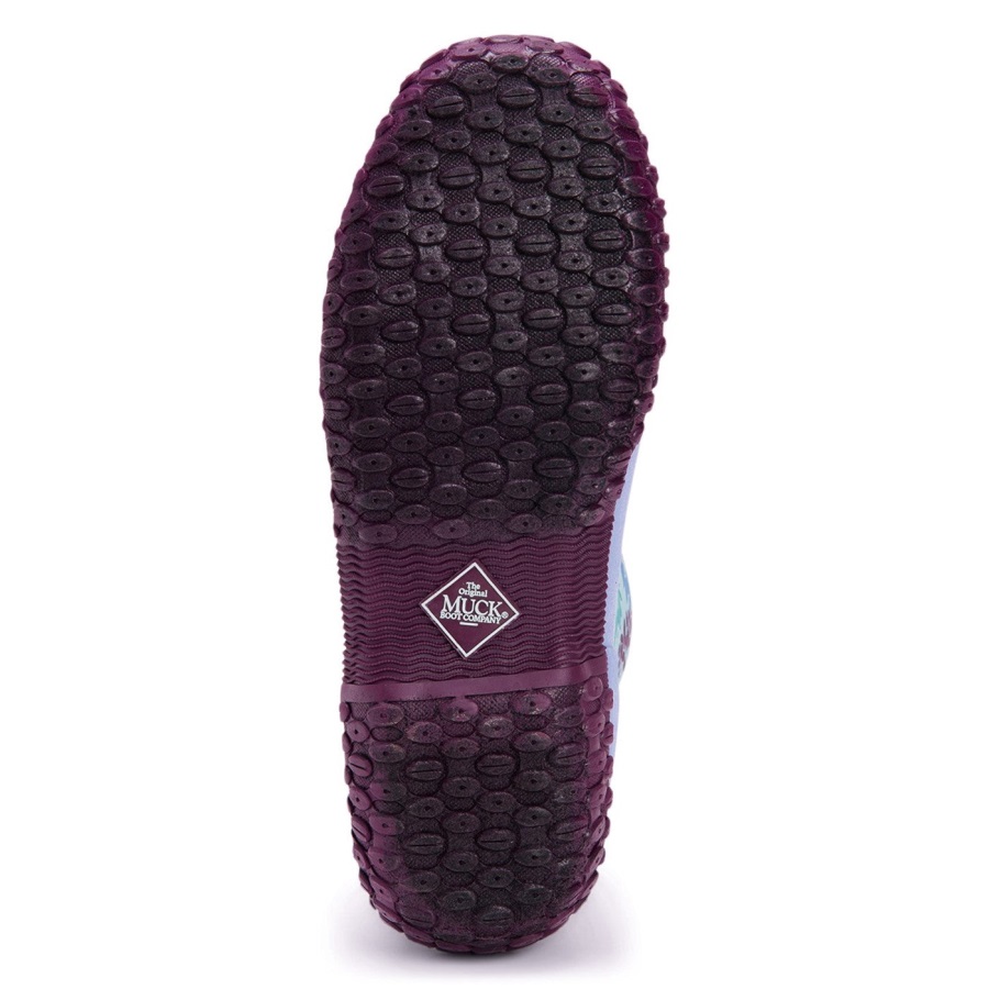 Rhs Muckster Ii Korte Dameslaarzen Blauwe Iris Print Muckboot