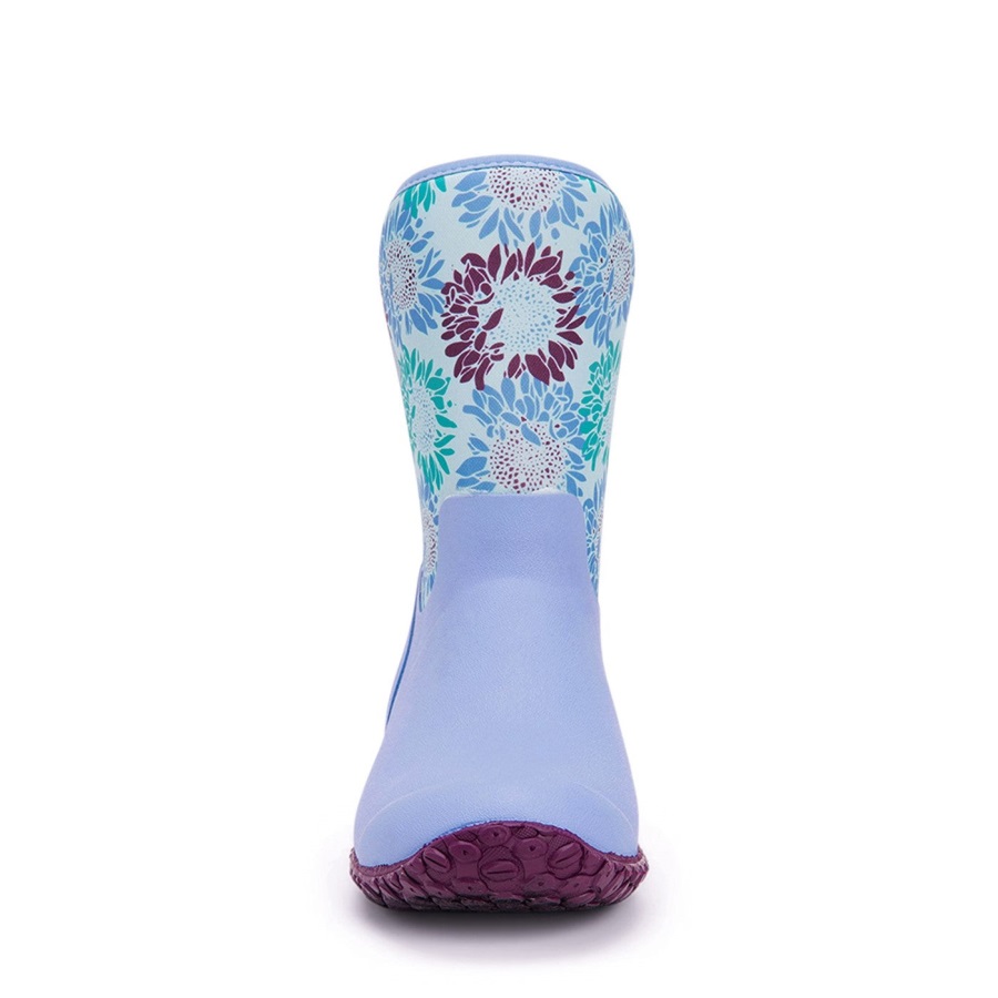 Rhs Muckster Ii Korte Dameslaarzen Blauwe Iris Print Muckboot