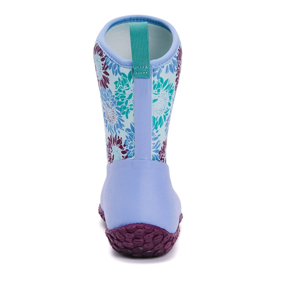 Rhs Muckster Ii Korte Dameslaarzen Blauwe Iris Print Muckboot